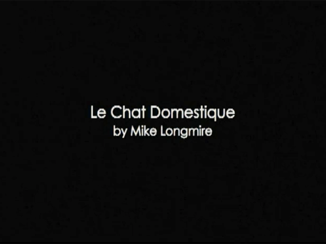 Le Chat Domestique